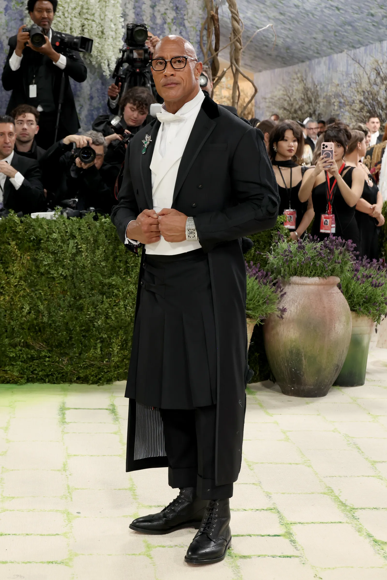 The Rock Owns His Debut: Thom Browne Skirt Makes a Statement 7