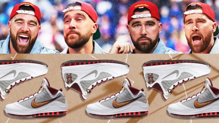 Kelce Dons LeBron's Legacy in Cleveland Courtside Comeback 36