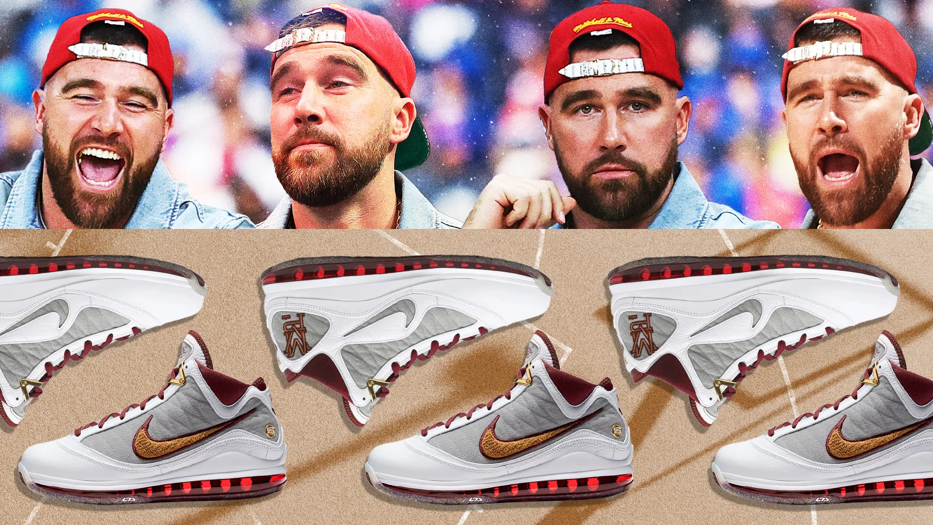 Kelce Dons LeBron's Legacy in Cleveland Courtside Comeback 4 Kelce Dons LeBron's Legacy in Cleveland Courtside Comeback 4