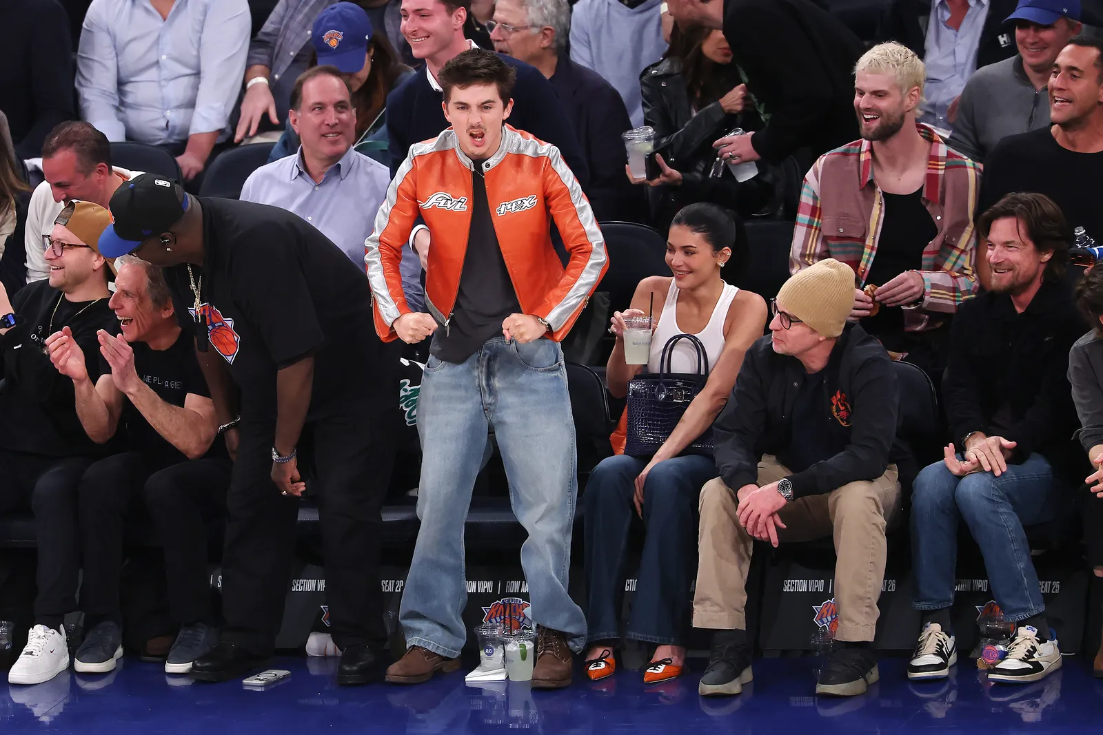 Kylie Jenner Channels Knicks Chic with a Birkin Twist 7