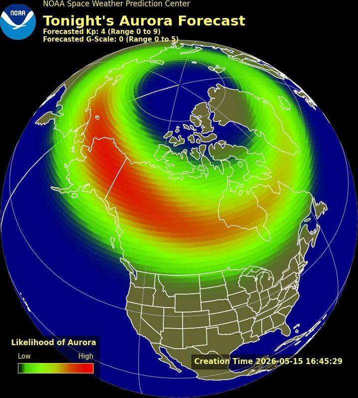 Aurora Borealis Forecast: Top States for Cosmic Spectacle Friday 4