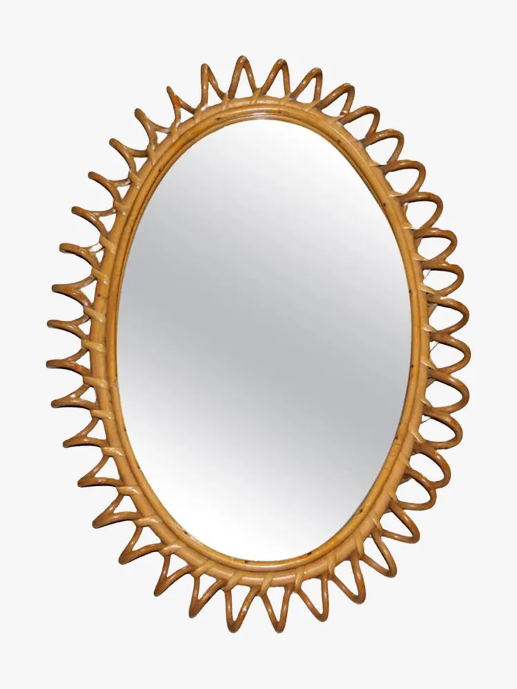 The AD-Featured Rattan Mirror: A Loop of Timeless Elegance 14