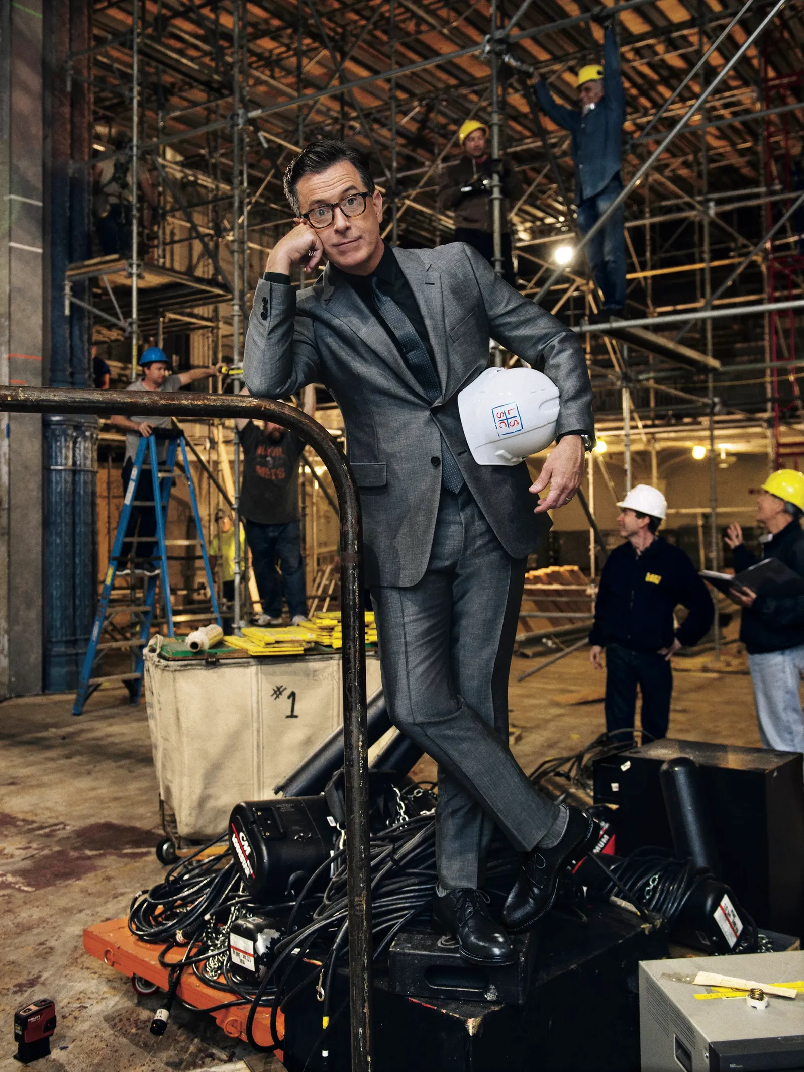 A Colbertian Canvas: Unveiling the Eloquent Depths of the Late Show Set 7