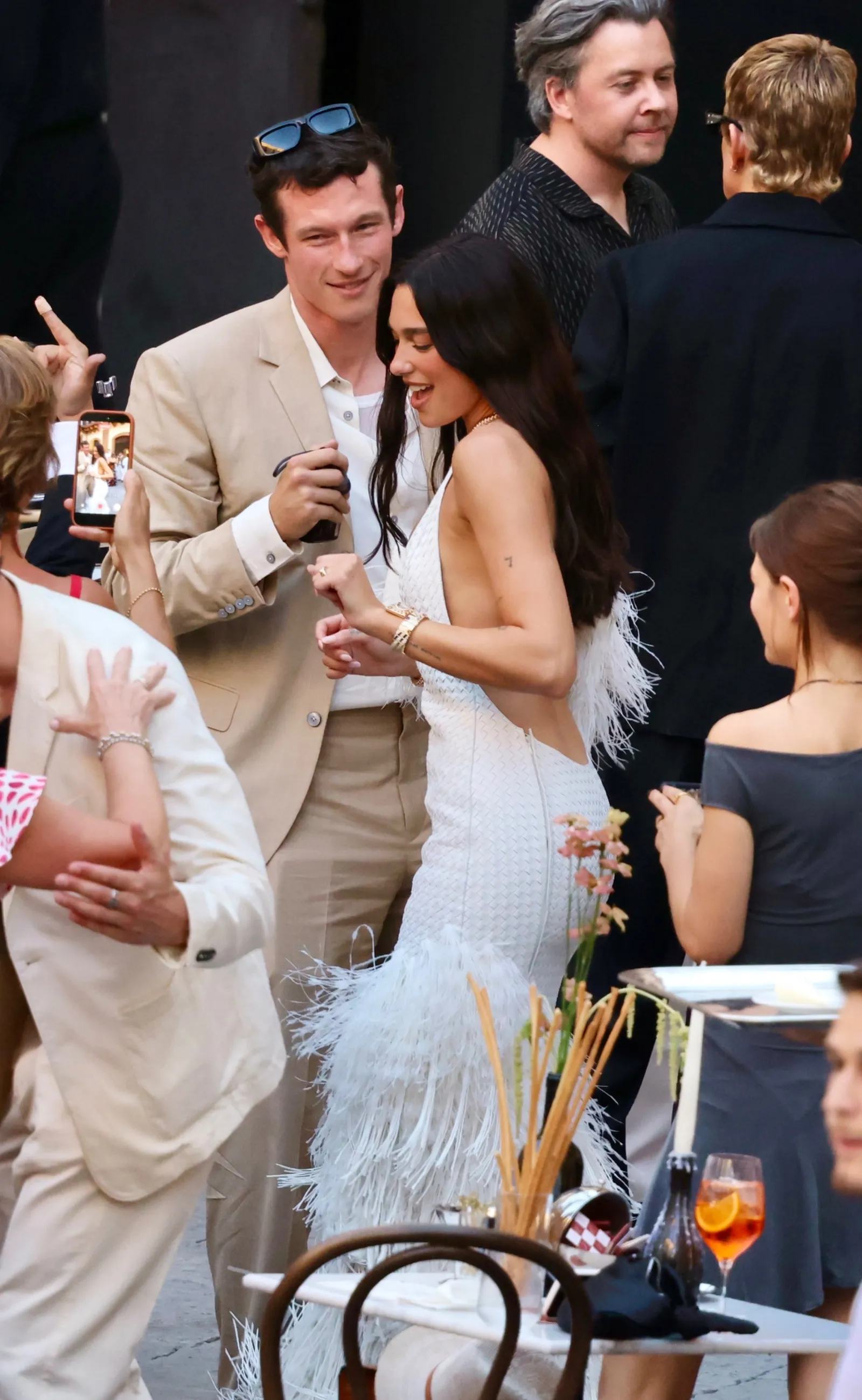 Dua Lipa's Italian Nuptials: A Maverick Bridal Ensemble Unveiled 8