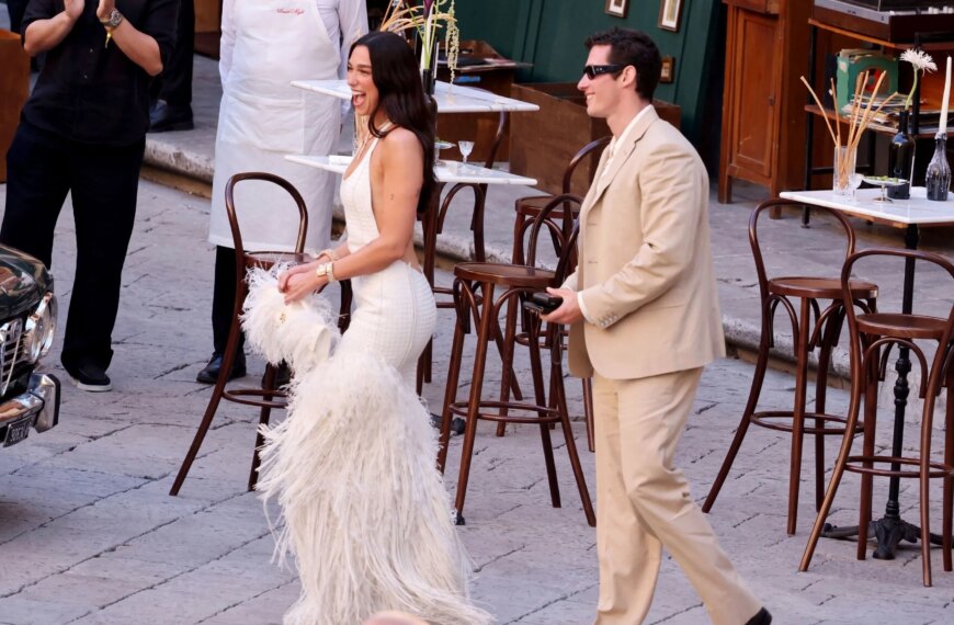 Dua Lipa’s Italian Nuptials: A Maverick Bridal Ensemble Unveiled