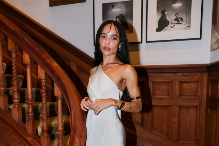 Zoë Kravitz Blooms in Bridal White at a Quintessentially British Garden Affair 33