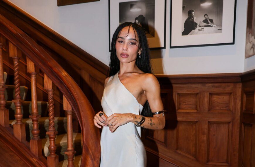 Zoë Kravitz Blooms in Bridal White at a Quintessentially British&hellip;
