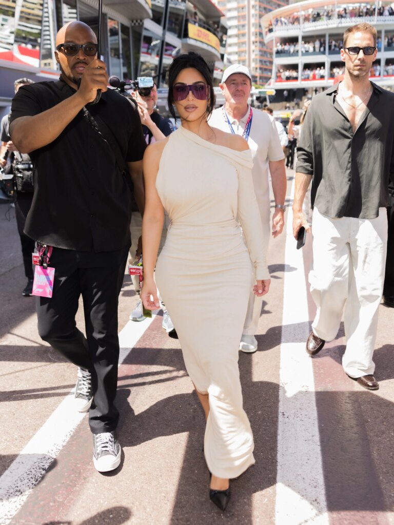 Monaco Chic: Kim Kardashian Radiates Glamour in Support of Lewis Hamilton 30