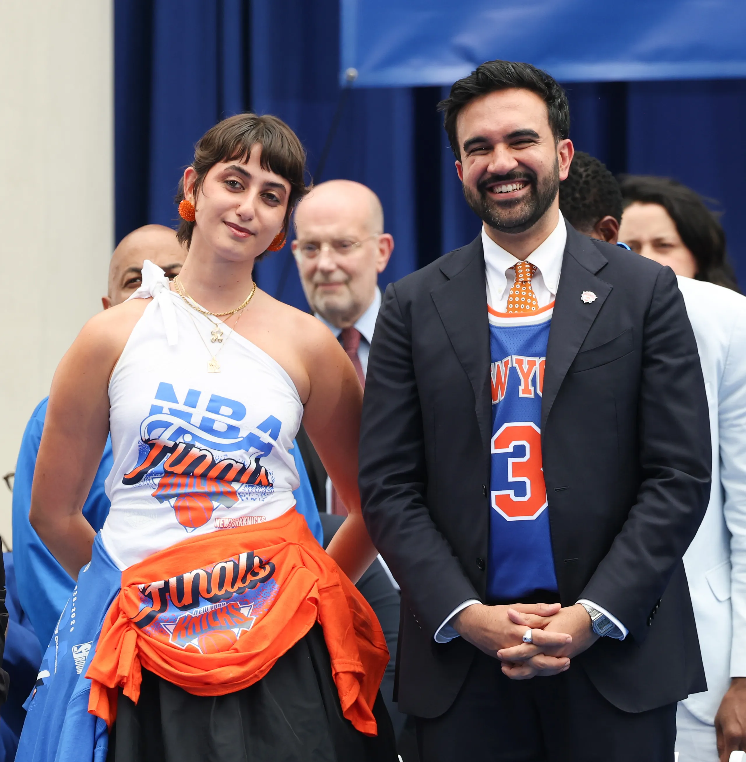 Cult NYC's Championship Moment: Rama Duwaji Dazzles at Knicks Victory Parade 3 Cult NYC's Championship Moment: Rama Duwaji Dazzles at Knicks Victory Parade 3